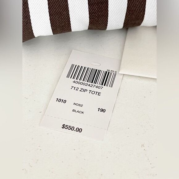 Henri Bendel Black Quilted Laptop Bag with chain handles - Picture 8 of 16